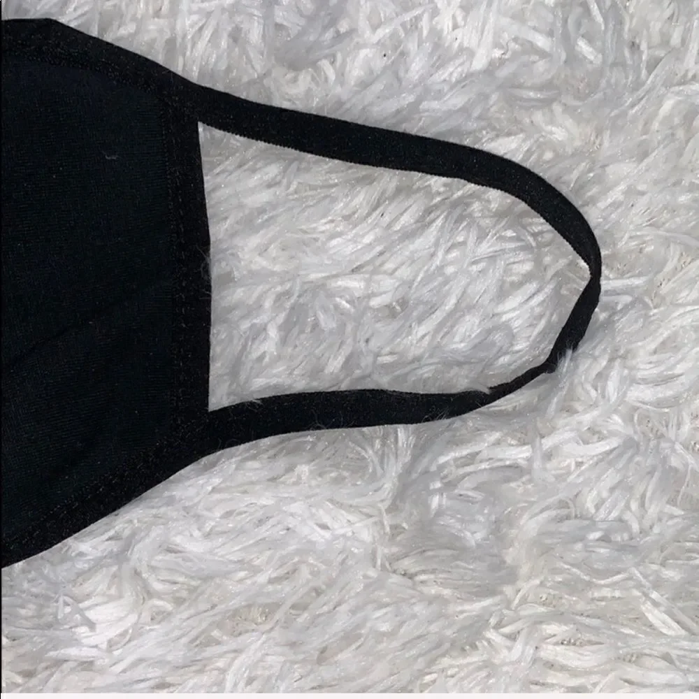 Unisex Black Cotton Face Mask